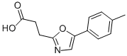 3-(5-p-tolyloxazol-2-yl)propanoic acid结构式
