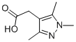 Structure of (1,3,5-TRIMETHYL-1H-PYRAZOL-4-YL)ACETIC ACID