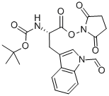 Structure of BOC-TRP(FOR)-OSU