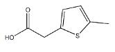 Structure of 2-(5-Methylthiophen-2-yl)acetic acid