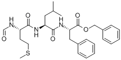 Structure of N-FORMYL-MET-LEU-PHE BENZYL ESTER