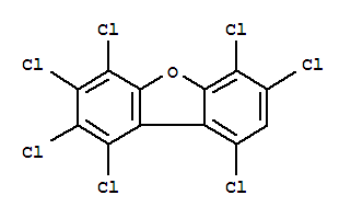 1,2,3,4,6,7,9-HEPTACHLORODIPHENYLENEOXIDE结构式
