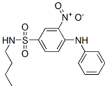 Structure of 4-anilino-N-butyl-3-nitrobenzenesulphonamide