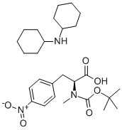 Structure of N-ALPHA-T-BUTOXYCARBONYL-N-ALPHA-METHYL-P-NITRO-L-PHENYLALANINE DICYCLOHEXYLAMMONIUM SALT