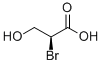 Structure of (S)-(-)-2-Bromo-3-hydroxypropanoicacid