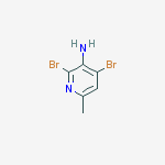Structure of 3-AMINO-2,4-DIBROMO-6-PICOLINE 98%