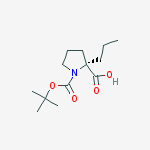 Structure of (S)-1-(tert-Butoxycarbonyl)-2-propylpyrrolidine-2-carboxylic acid