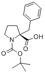 (R)-1-苯甲基-N-BOC-DL-脯氨酸结构式