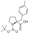 BOC-(S)-ALPHA-(4-METHYLBENZYL)-PROLINE结构式