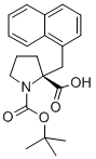 Structure of BOC-(R)-ALPHA-(1-NAPHTHALENYLMETHYL)-PROLINE