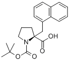 BOC-(S)-ALPHA-(1-NAPHTHALENYLMETHYL)-PROLINE结构式