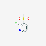 2-chloro-3-methylsulfonylpyridine结构式