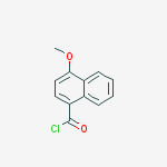 4-methoxynaphthalene-1-carbonyl chloride结构式