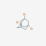 Structure of tricyclo[3.3.1.13,7]decane, 1,3,5-tribromo-