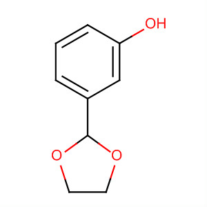 Chemical structure of Phenol, 3-(1,3-dioxolan-2-yl)-