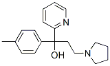 Structure of alpha-[2-(1-pyrrolidinyl)ethyl]-alpha-(p-tolyl)pyridine-2-methanol