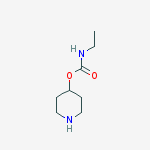 Ethyl-carbamic acid piperidin-4-yl ester结构式