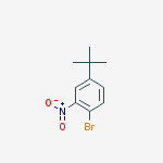 Structure of Benzene, 1-bromo-4-(1,1-dimethylethyl)-2-nitro-