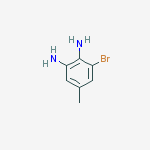 3-BROMO-5-METHYLBENZENE-1,2-DIAMINE结构式