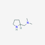 Structure of N,N-Dimethyl-1-(2-pyrrolidinyl)methanamine