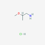 Structure of 2-methoxypropan-1-amine;hydrochloride