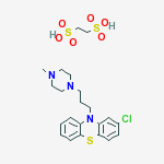 Structure of PROCHLORPERAZINE EDISYLATE,