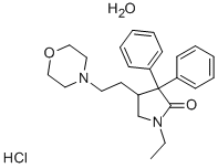 Structure of Doxapram hydrochloride monohydrate