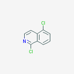 Structure of isoquinoline, 1,5-dichloro-