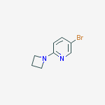Pyridine, 2-(1-azetidinyl)-5-bromo-结构式