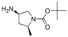 Structure of 1-Pyrrolidinecarboxylicacid, 4-amino-2-methyl-, 1,1-dimethylethyl ester, (2S,4R)-