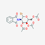 Structure of [(3S,4R,5S,6S)-3,4-diacetoxy-6-bromo-5-(1,3-dioxoisoindolin-2-yl)tetrahydropyran-2-yl]methyl acetate