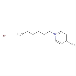 Structure of Pyridinium, 1-hexyl-4-methyl-, bromide