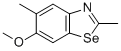 Structure of 2,5-DIMETHYL-6-METHOXYBENZOSELENAZOLE