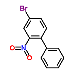 Structure of 4-bromo-2-nitrobiphenyl