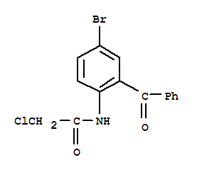 bromoacetamide-2-chloro-5-benzophenone结构式