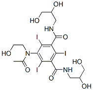 Structure of 5-[acetyl(2-hydroxyethyl)amino]-1-N,3-N-bis(2,3-dihydroxypropyl)-2,4,6-triiodobenzene-1,3-dicarboxamide