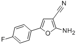 2-AMINO-5-(4-FLUOROPHENYL)FURAN-3-CARBONITRILE结构式