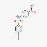 4-({[4-(tert-butyl)phenyl]sulfonyl}amino)benzoic acid结构式