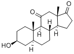 Structure of 5ALPHA-Androstan-3B-ol-11,17-dione