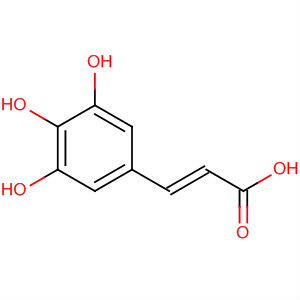 Structure of 2-Propenoic acid, 3-(3,4,5-trihydroxyphenyl)-, (2E)-