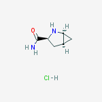Structure of (1S,3S,5S)-2-azabicyclo[3.1.0]hexane-3-carboxamide,hydrochloride