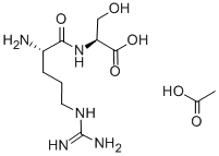 Structure of H-ARG-SER-OH-ACETATE SALT