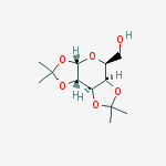 Structure of 1,2:3,4-Di-O-isopropylidene-a-L-galactopyranose