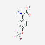 (R)-2-(4-trifluoromethyloxyphenyl)glycine结构式