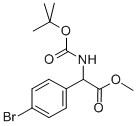Structure of (4-Bromophenyl)-tert-butoxycarbonylaminoacetic acid methyl ester