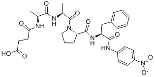 Structure of SUC-ALA-ALA-PRO-PHE-PNA