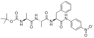 Structure of BOC-ALA-ALA-PHE-PNA