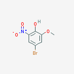 4-bromo-2-methoxy-6-nitrophenol结构式