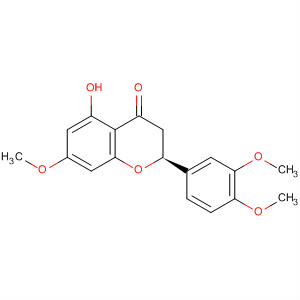Structure of 4H-1-Benzopyran-4-one,2-(3,4-dimethoxyphenyl)-2,3-dihydro-5-hydroxy-7-methoxy-, (S)-