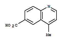 4-Methyl-6-quinolinecarboxylicacid结构式